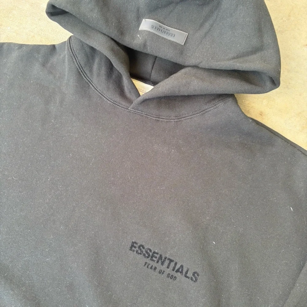 Essentials black Hoodie - Picture 2 of 4